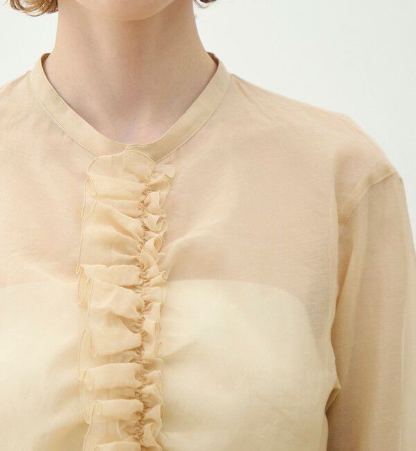 MACPHEE「シルクブレンドスラブ プルオーバーブラウス」|シャツ・ブラウス|