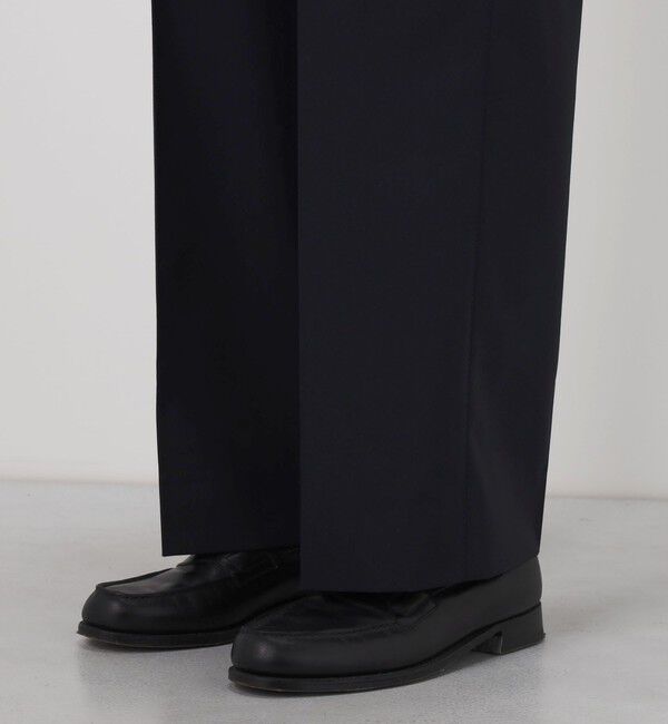 TOMORROWLAND MENS「ポリエステルウールトロピカル 2タックワイドストレートアジャスターパンツ」|スラックス|