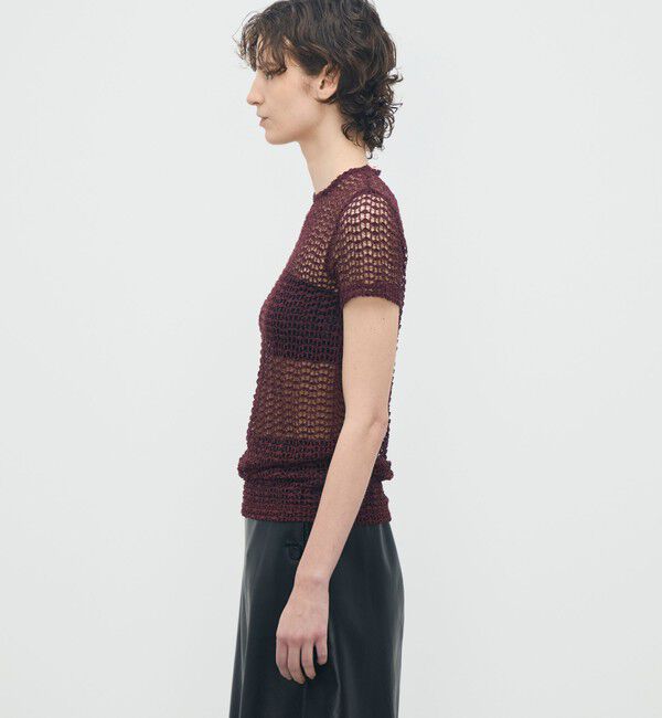 BACCA「ラッセルレース ハーフスリーブプルオーバー」|Tシャツ・カットソー|