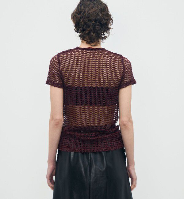 BACCA「ラッセルレース ハーフスリーブプルオーバー」|Tシャツ・カットソー|