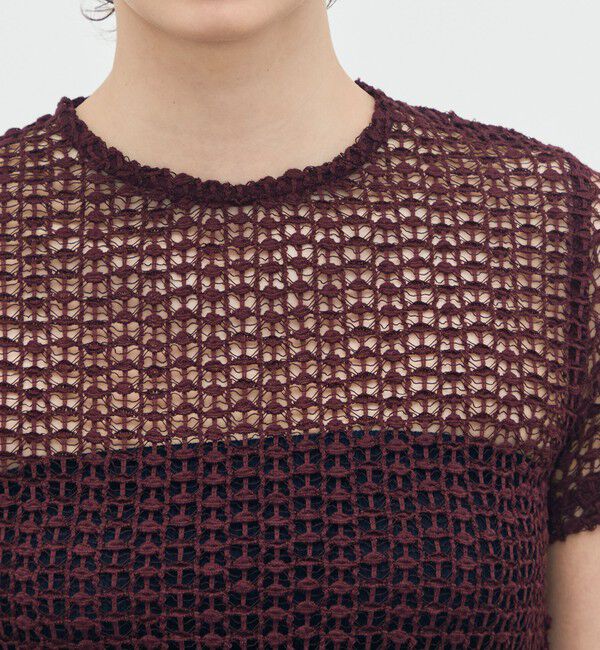 BACCA「ラッセルレース ハーフスリーブプルオーバー」|Tシャツ・カットソー|