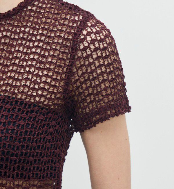 BACCA「ラッセルレース ハーフスリーブプルオーバー」|Tシャツ・カットソー|