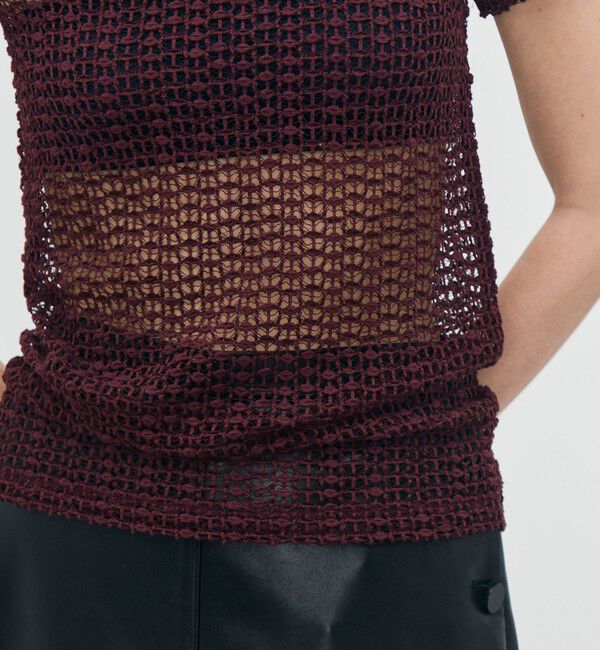 BACCA「ラッセルレース ハーフスリーブプルオーバー」|Tシャツ・カットソー|