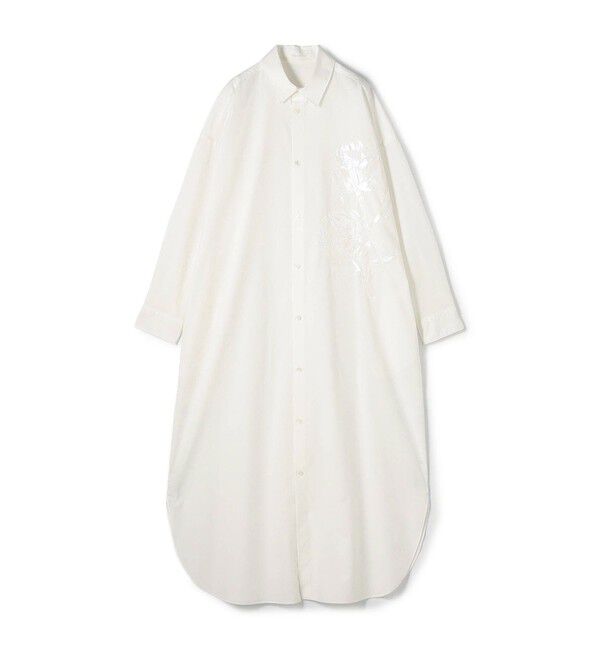 GALERIE VIE「コットンポプリンエンブロイダリー シャツワンピース」|ワンピース|12 ホワイト系