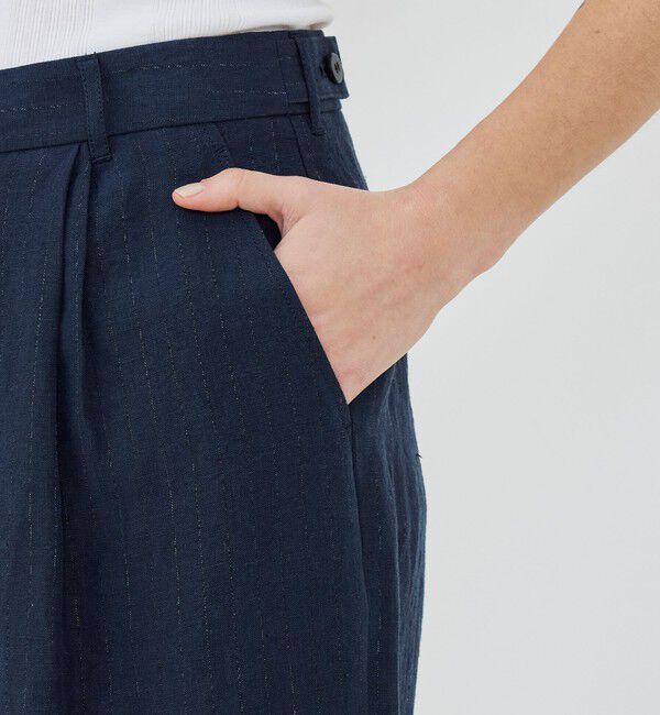 GALERIE VIE「マリンカナパストライプ ツータックストレートパンツ」|その他|