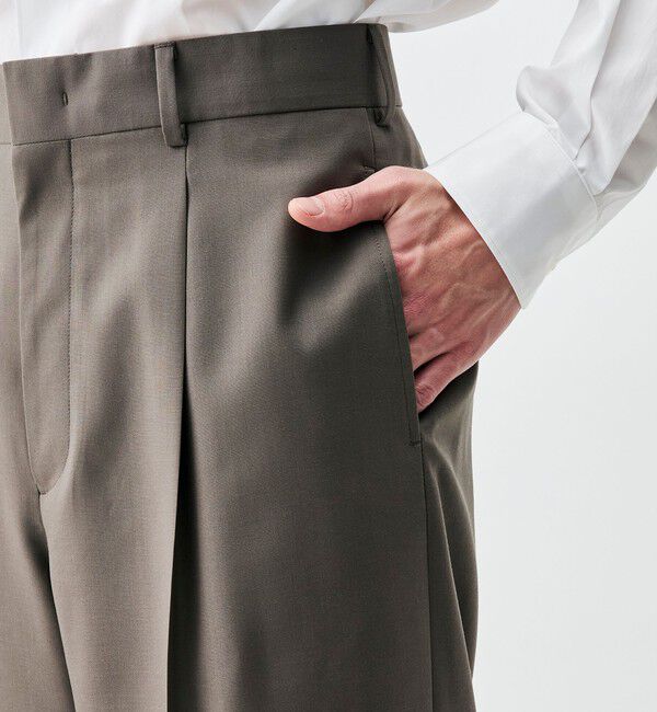 Edition「Super120's ウォッシャブルウール スラックス」|スラックス|