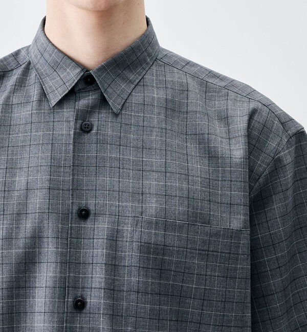 Edition「Super120's ウォッシャブルウール リラックスハーフスリーブシャツ」|シャツ・ブラウス|