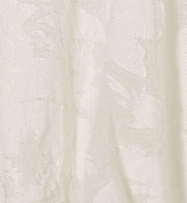 SOULEIADO「コットンナイロンカットジャカード フレアスリーブブラウス」|シャツ・ブラウス|