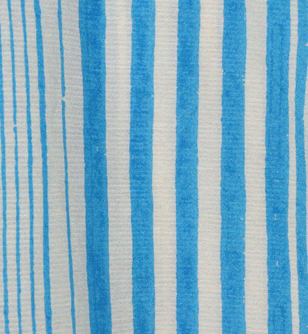 SOULEIADO「コットンシルクプリント ピンタックブラウス」|シャツ・ブラウス|