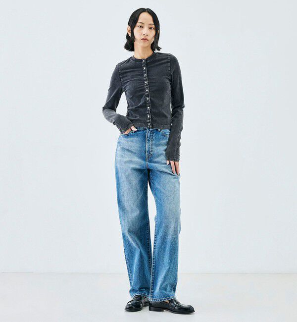 Edition「ストレッチコットンガーメントダイ カーディガン」|カーディガン|