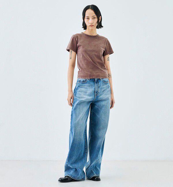 Edition「ストレッチコットンガーメントダイ プルオーバー」|Tシャツ・カットソー|