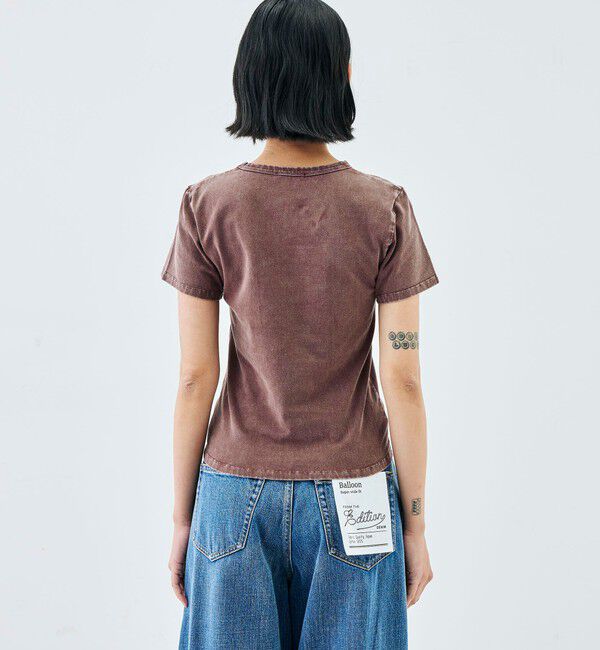 Edition「ストレッチコットンガーメントダイ プルオーバー」|Tシャツ・カットソー|