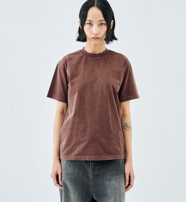 Edition「コットンガーメントダイ ショートスリーブプルオーバー」|Tシャツ・カットソー|