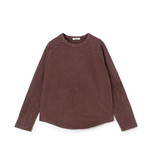 Edition「コットンガーメントダイ ロングスリーブプルオーバー」|Tシャツ・カットソー|37 ダークレッド