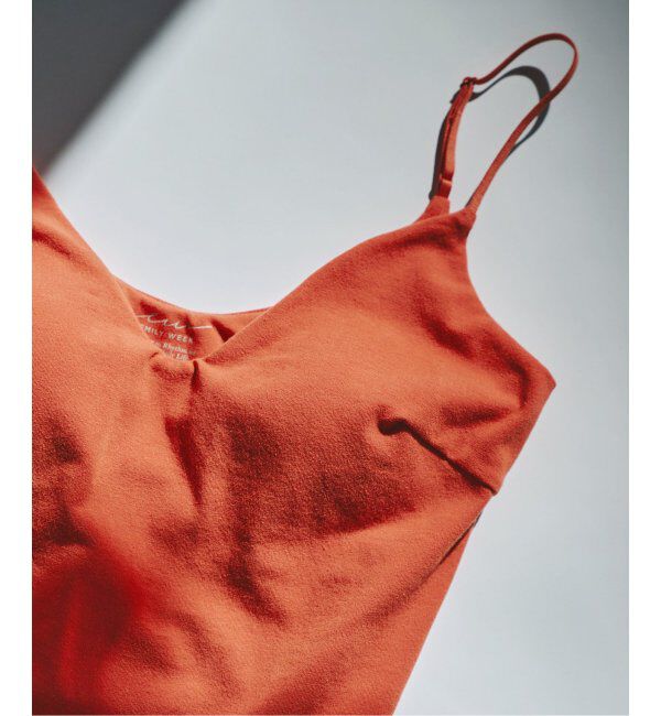 EMILYWEEK「【RESET】オーガニックコットン混 ブラキャミソール（オレンジレッド）」|インナー|