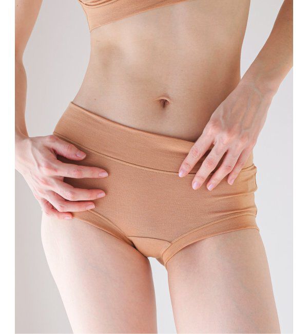 EMILYWEEK「【ACTIVE】Bamboo ボーイレッグショーツ（ブラック、アンバー、パープル）」|インナー|キャメル