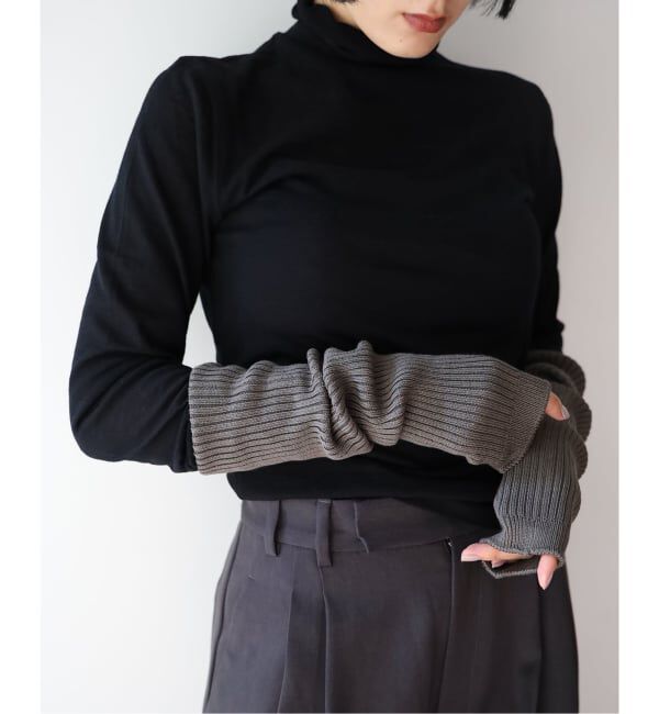 EMILYWEEK「シルク混リブアーム&レッグウォーマー」|その他|グレー