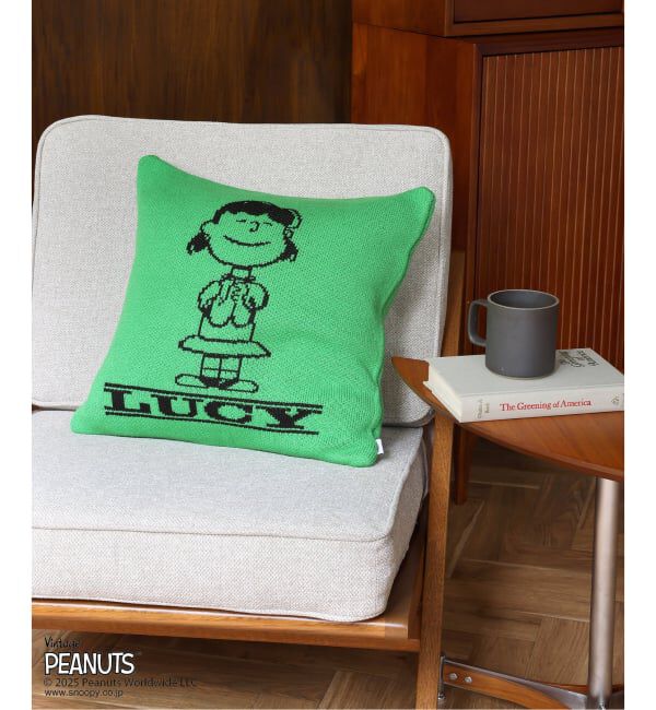 journal standard Furniture「【PEANUTS&times;SPORTS WEAR by JSF】別注 KNIT CUSHION クッションカバー」|クッション・クッションカバー|グリーン