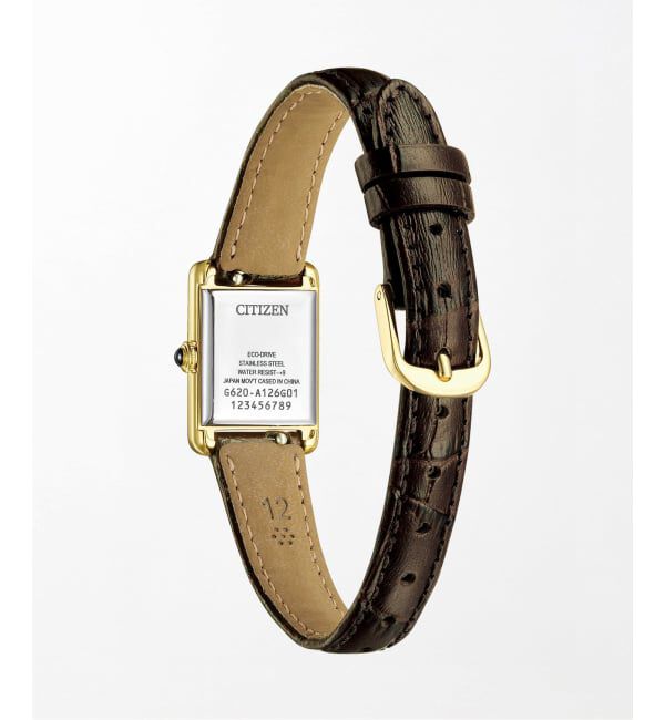 HIROB「CITIZEN Kii Classic Square EG2797-13A Yellow gold」|腕時計|