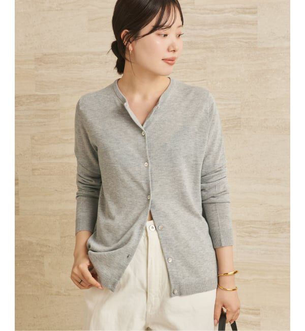 Plage「《追加》vis/silk mix カーディガン」|カーディガン|グレーB