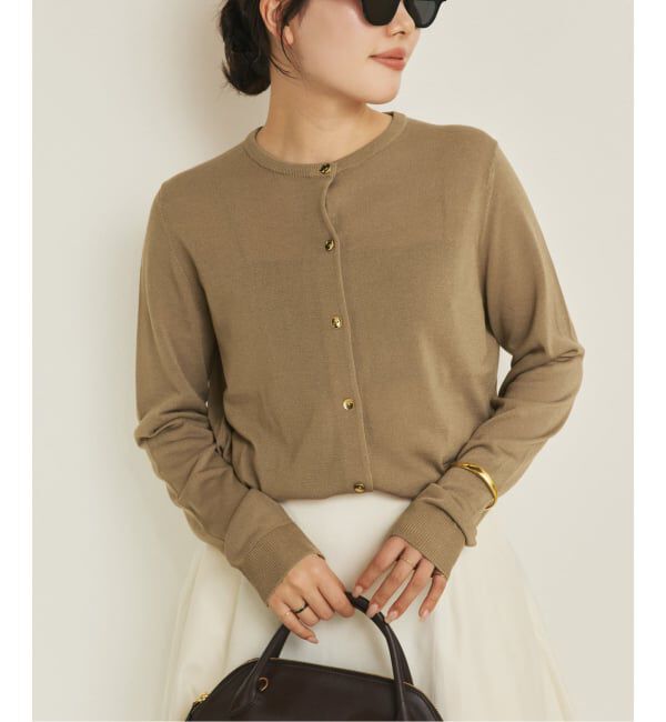 Plage「《追加》vis/silk mix カーディガン」|カーディガン|