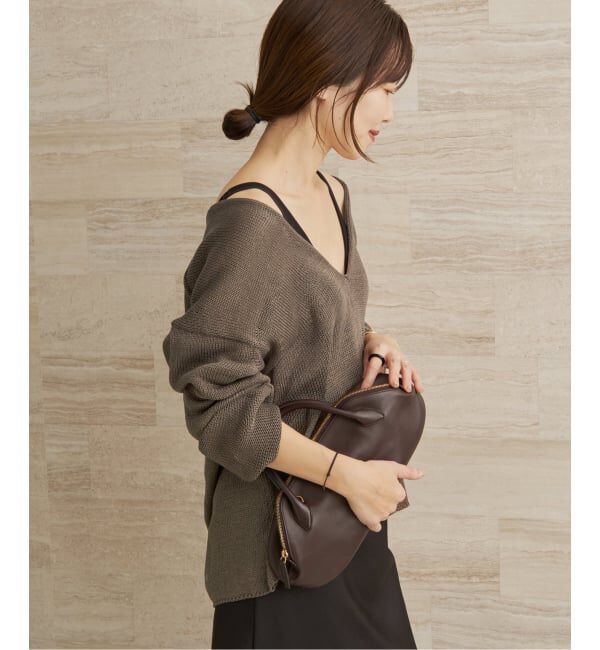 Plage「コットンリリヤーン Vプルオーバー」|ニット・セーター|