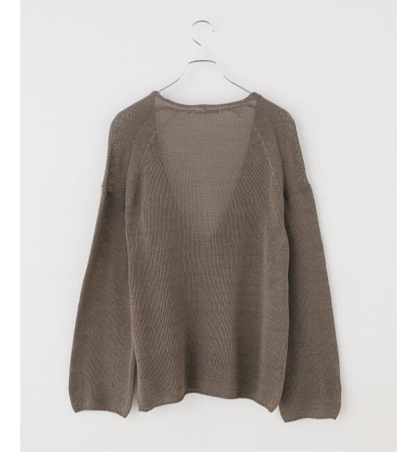 Plage「コットンリリヤーン Vプルオーバー」|ニット・セーター|