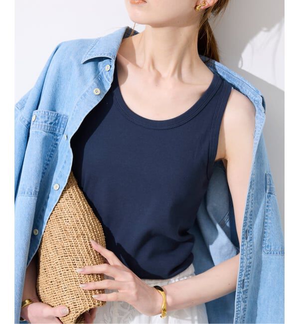 SLOBE IENA「《追加4》basic タンクトップ」|タンクトップ|