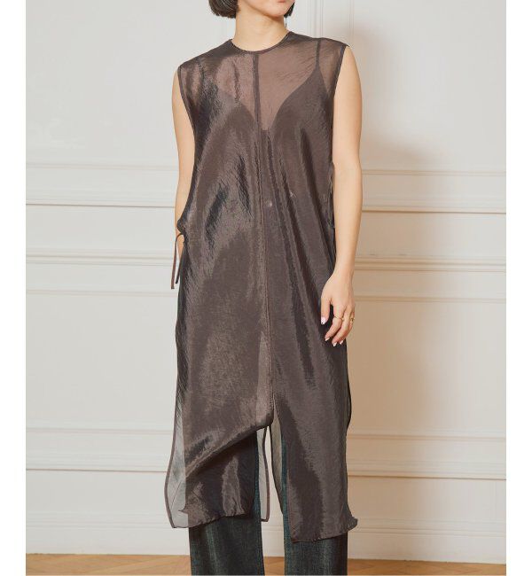 IENA LA BOUCLE「VIOLETTE ROOM/バイオレットルーム ロングベスト VR252618」|ベスト・ジレ|