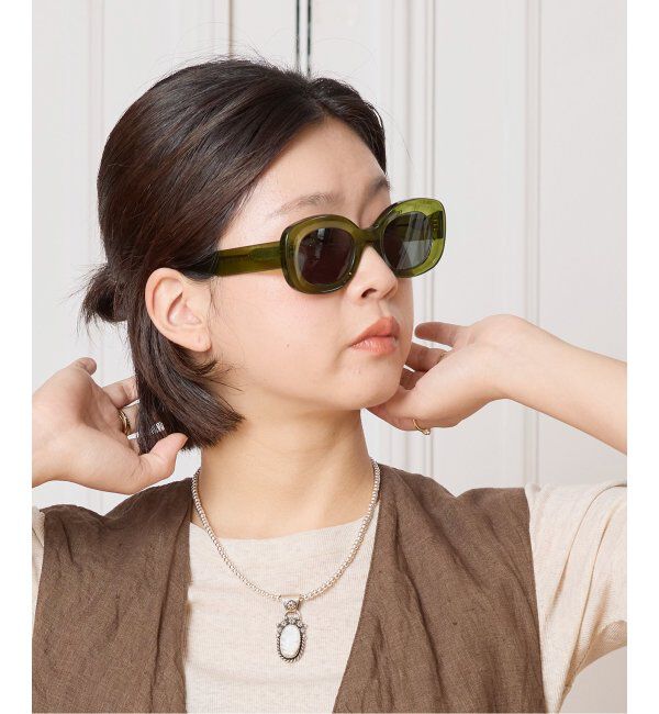 IENA LA BOUCLE「Jimmy Fairly/ジミーフェアリー CINNAMON サングラス」|サングラス|カーキ