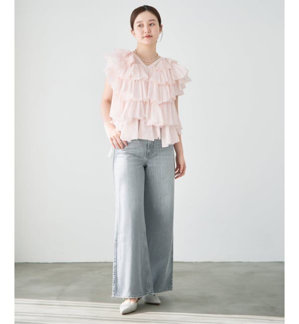 IENA「AAYUSHI/アユーシ レイヤードラッフルブラウス SFN0715」|シャツ・ブラウス|