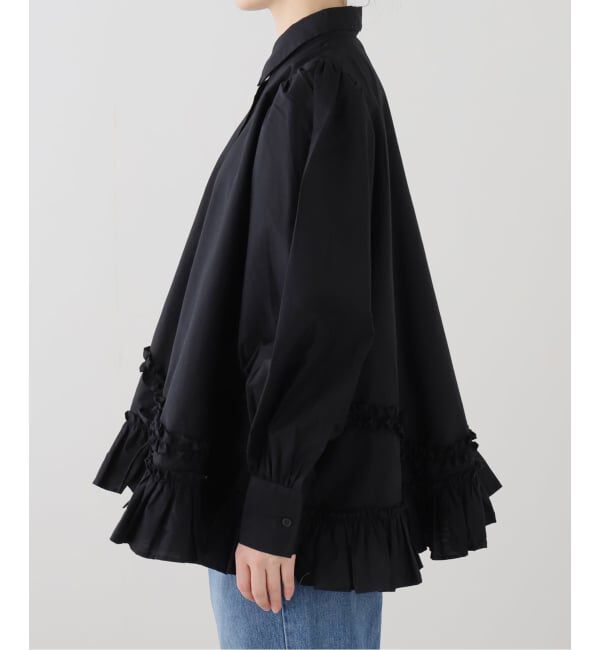 SLOBE IENA「crinkle crinkle crinkle frill hem long sleeve shirts CC-4503」|シャツ・ブラウス|
