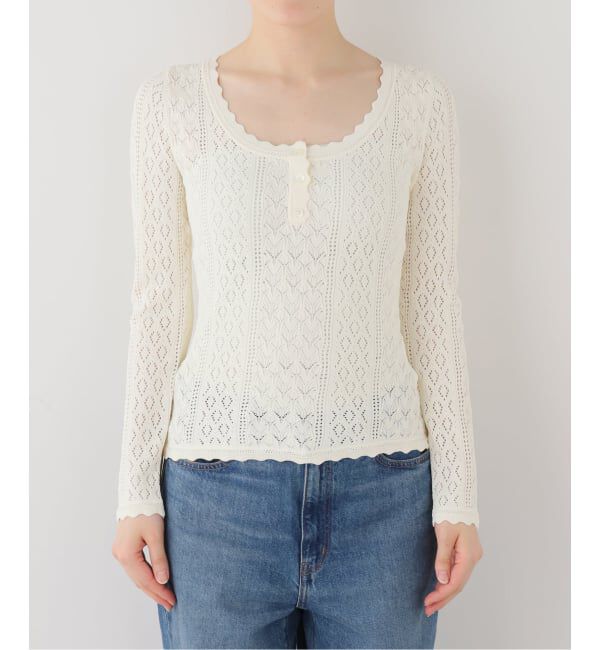 IENA LA BOUCLE「SEA NEW YORK シー ニューヨーク KNIT L/SLV TOP SS26-069」|ニット・セーター|