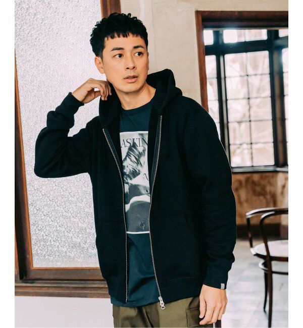 EDIFICE「LOOPWHEELER &times; LOWERCASE for EDIFICE ライトツリウラケ ジップパーカー」|パーカー|