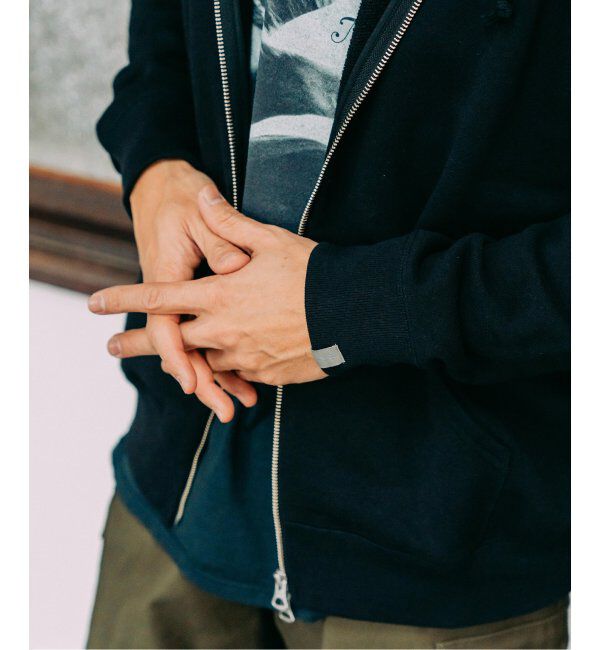 EDIFICE「LOOPWHEELER &times; LOWERCASE for EDIFICE ライトツリウラケ ジップパーカー」|パーカー|