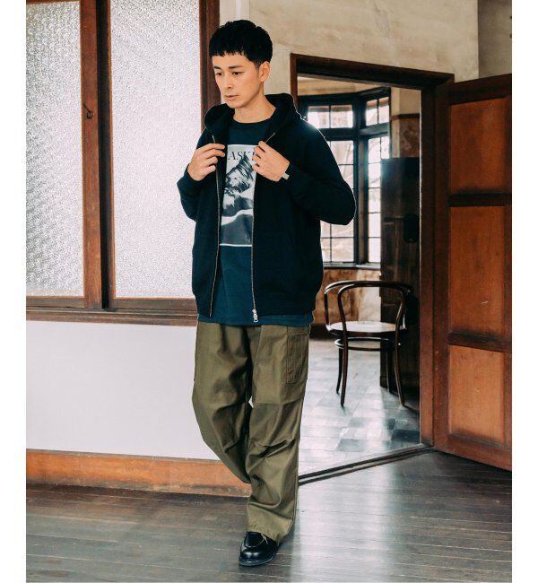 EDIFICE「LOOPWHEELER &times; LOWERCASE for EDIFICE ライトツリウラケ ジップパーカー」|パーカー|