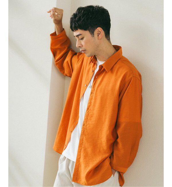 EDIFICE「シアー バンブー 8分袖 レギュラーシャツ」|シャツ・ブラウス|