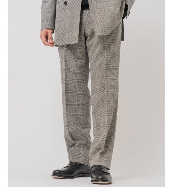 EDIFICE「COUTURE D&rsquo;ADAM (クチュール ド アダム) 別注 Officer's Trousers Glencheck」|スラックス|