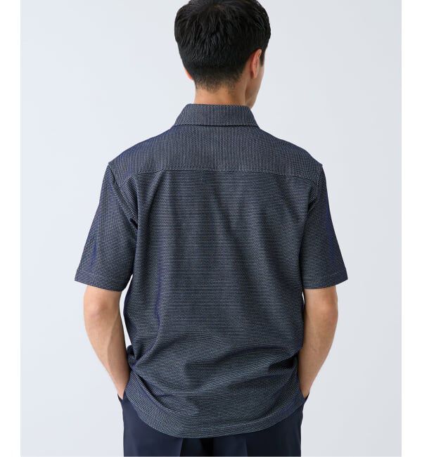 EDIFICE「"吸水速乾＆高通気機能" COOLMAX ハニカムボーダー ポロシャツ」|ポロシャツ|