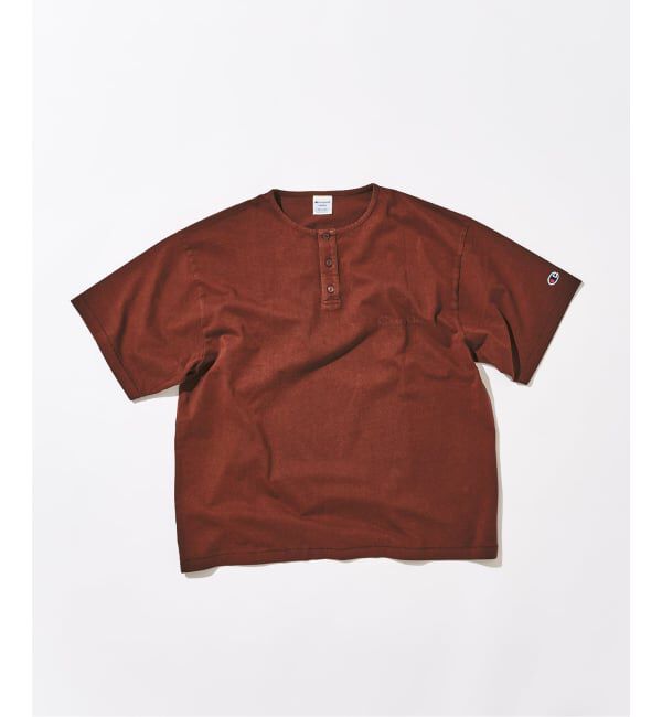 417 EDIFICE「CHAMPION / チャンピオン 417別注 Bleach Wash ヘンリー」|Tシャツ・カットソー|