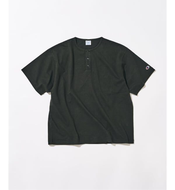 417 EDIFICE「CHAMPION / チャンピオン 417別注 Bleach Wash ヘンリー」|Tシャツ・カットソー|