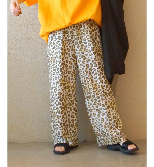 journal standard luxe「バックサテンレオパ イージーパンツ」|その他|ナチュラル
