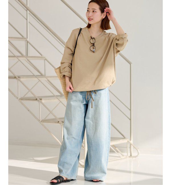 JOURNAL STANDARD relume「《追加》ギャザーヘムロングスリーブ」|Tシャツ・カットソー|