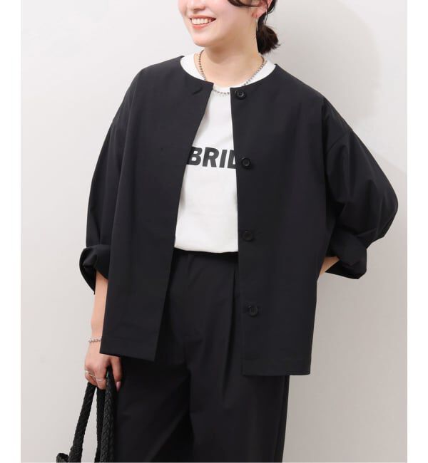 JOURNAL STANDARD relume「《追加》撥水【SPENSIERATO】クルーネックコクーンブルゾン」|その他|ブラック