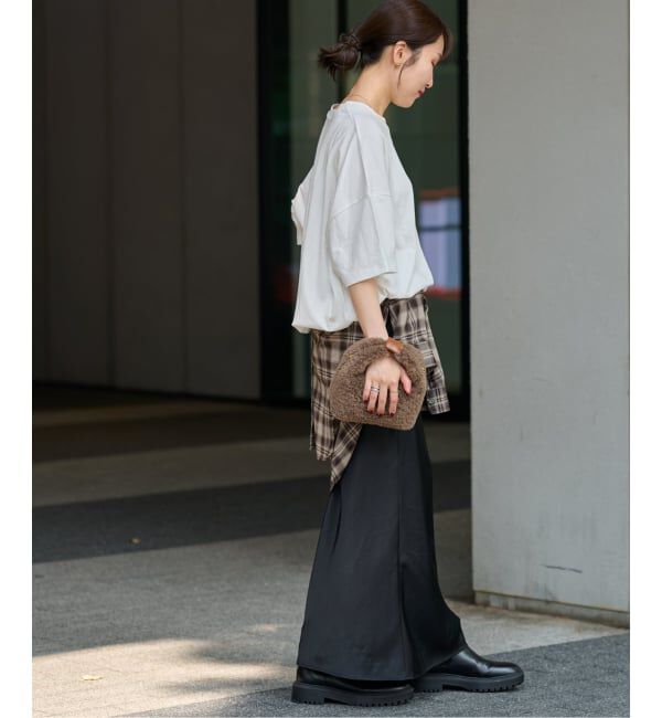 JOURNAL STANDARD relume「《追加4》ギャザーヘムショートスリーブTシャツ」|Tシャツ・カットソー|