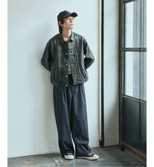 JOURNAL STANDARD「ニュージーランド  ラムレザー トラッカージャケット」|ライダースジャケット|