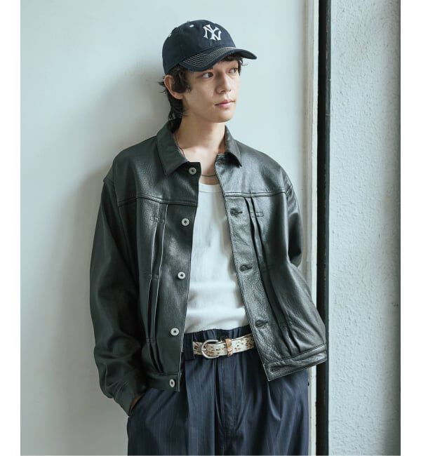 JOURNAL STANDARD「ニュージーランド  ラムレザー トラッカージャケット」|ライダースジャケット|