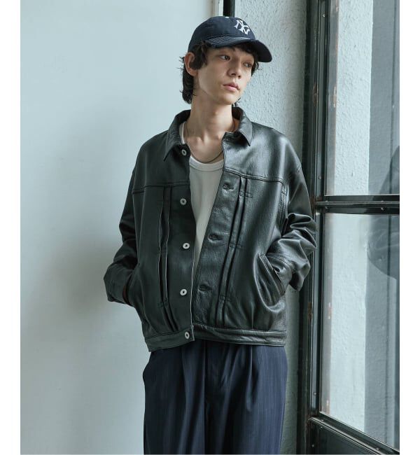 JOURNAL STANDARD「ニュージーランド  ラムレザー トラッカージャケット」|ライダースジャケット|