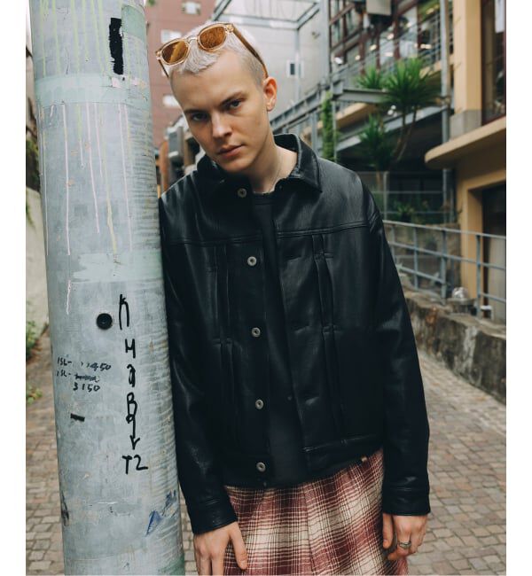 JOURNAL STANDARD「ニュージーランド  ラムレザー トラッカージャケット」|ライダースジャケット|