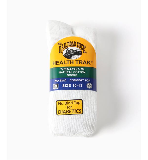JOURNAL STANDARD「RAILROAD SOCK / レイルロードソック Therapeutic Crew (2pair)」|ソックス|ホワイト